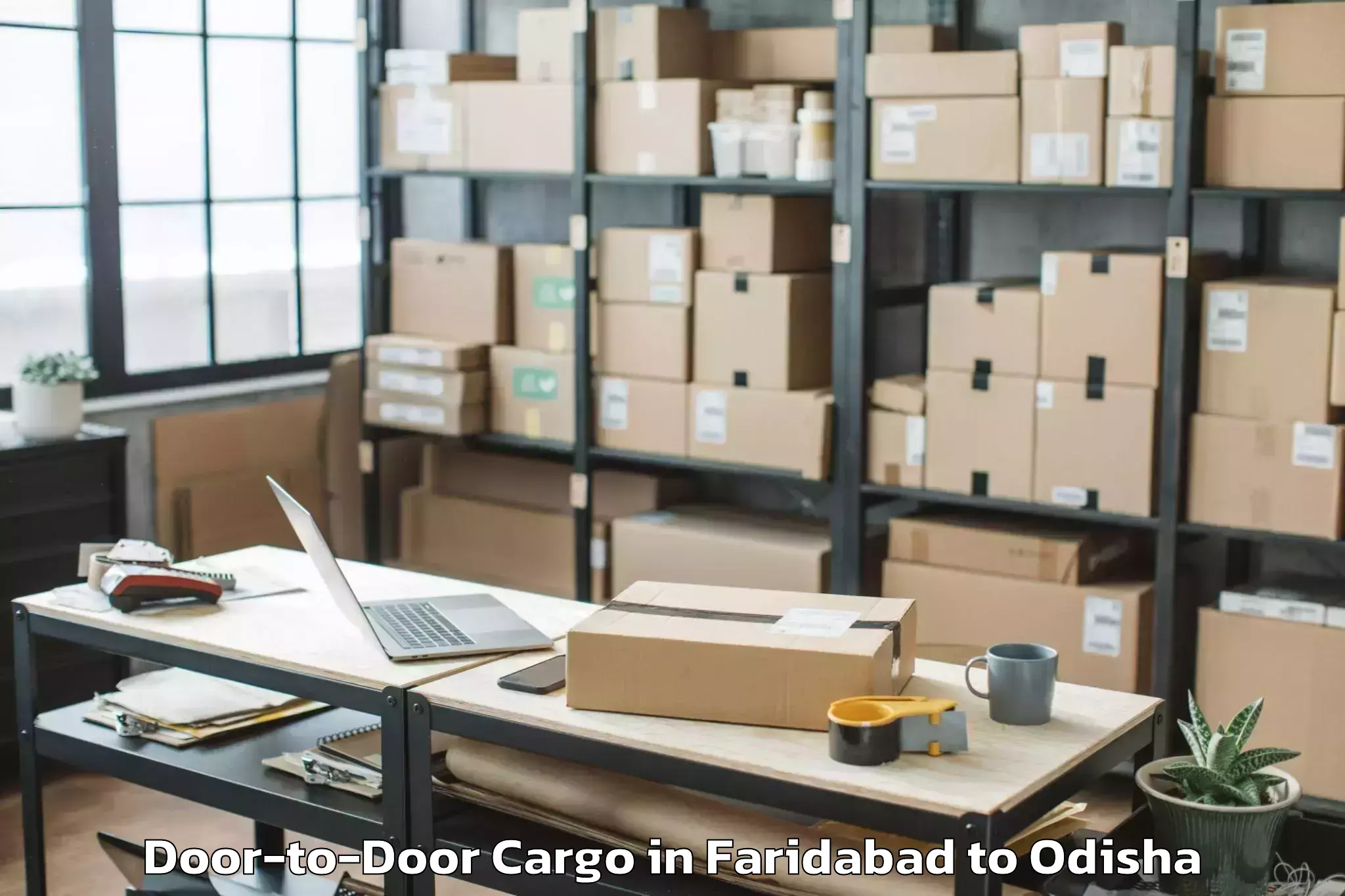 Efficient Faridabad to Koraput Door To Door Cargo